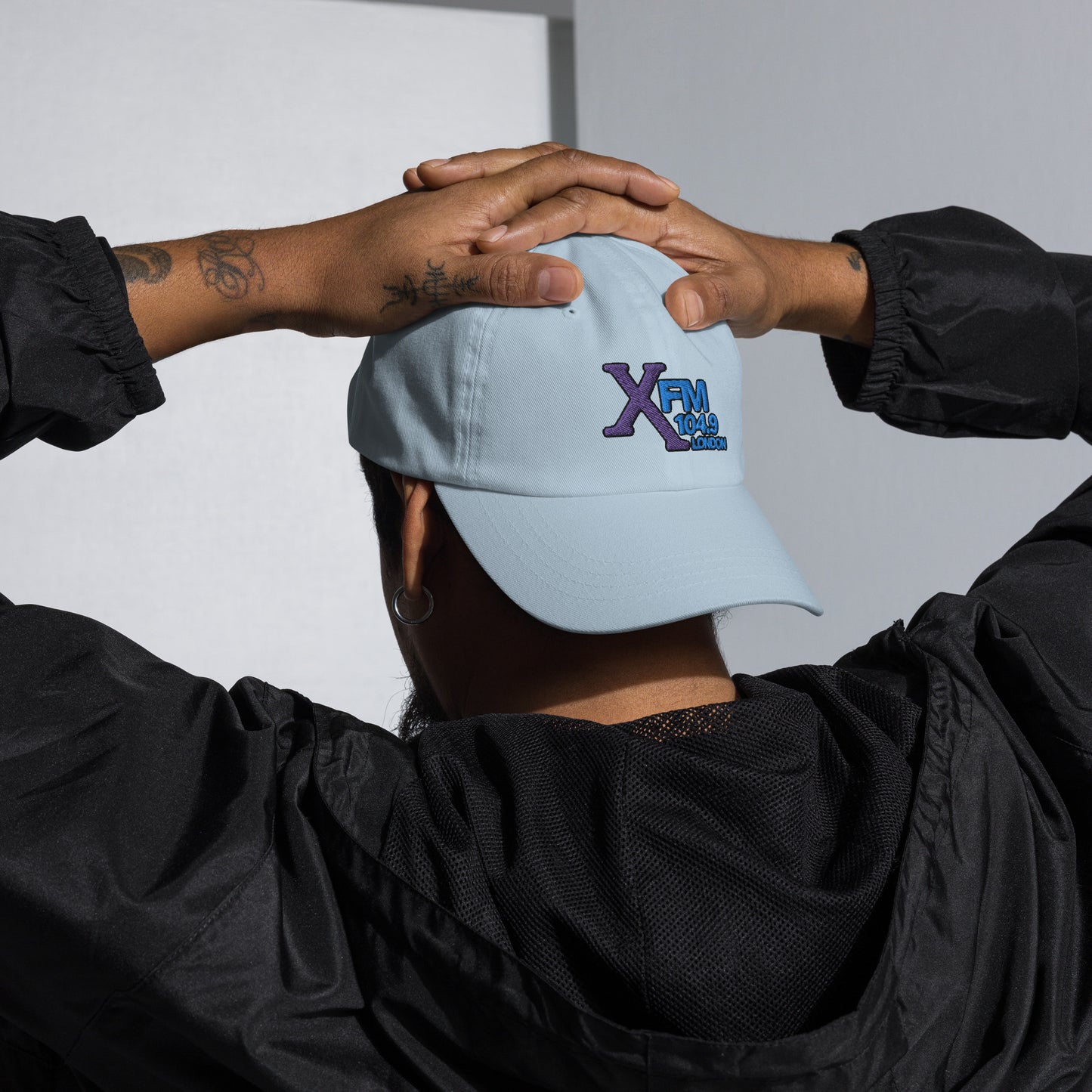 XFM Embroidered Baseball Hat (Blue Logo)