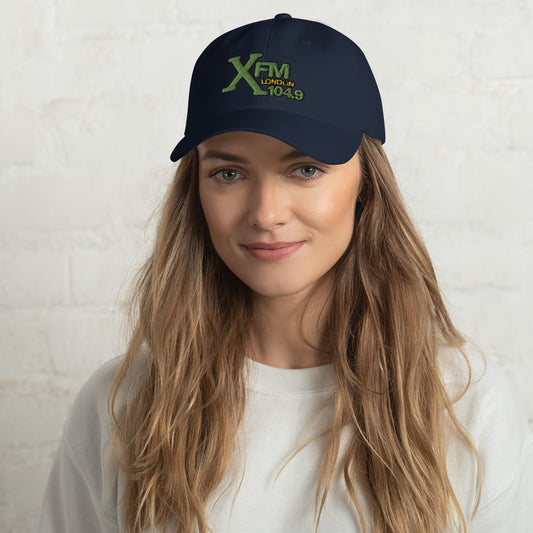 XFM Embroidered Baseball Hat (Green Logo)