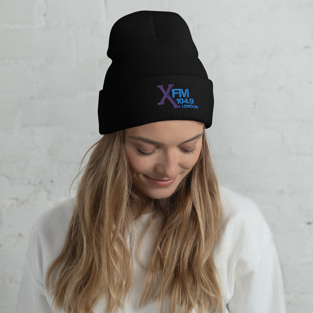 XFM Embroidered Beanie (Blue Logo)