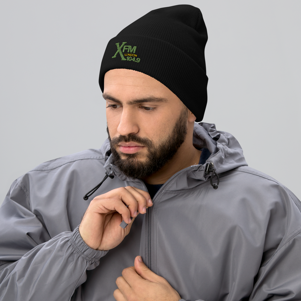 XFM Embroidered Beanie (Green Logo)