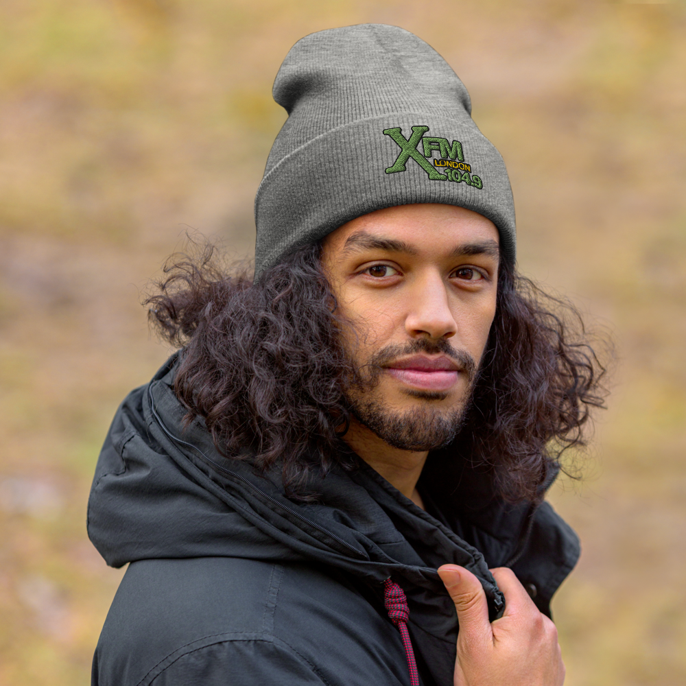 XFM Embroidered Beanie (Green Logo)