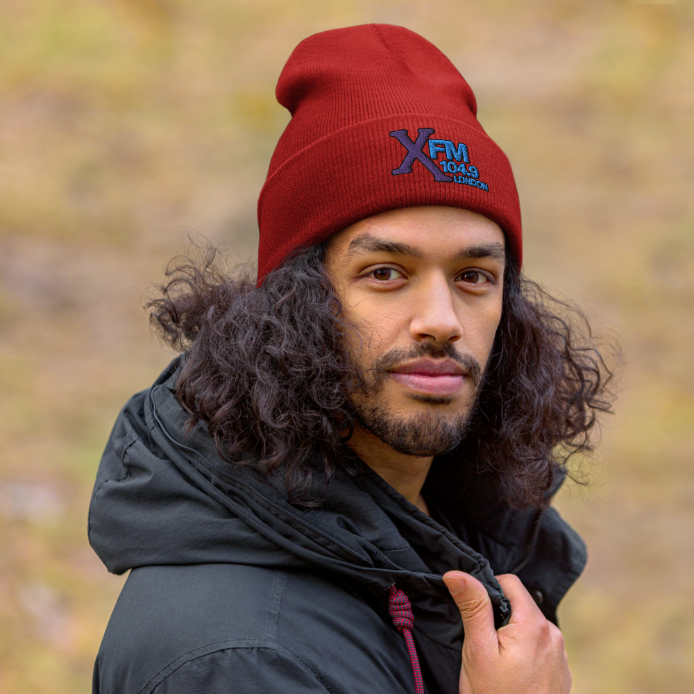 XFM Embroidered Beanie (Blue Logo)