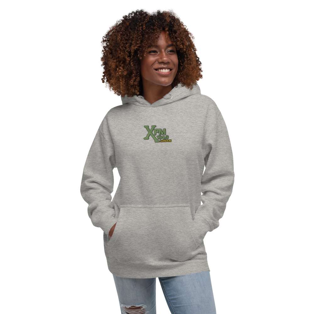 Unisex Embroidered XFM Hoodie (Green Logo)