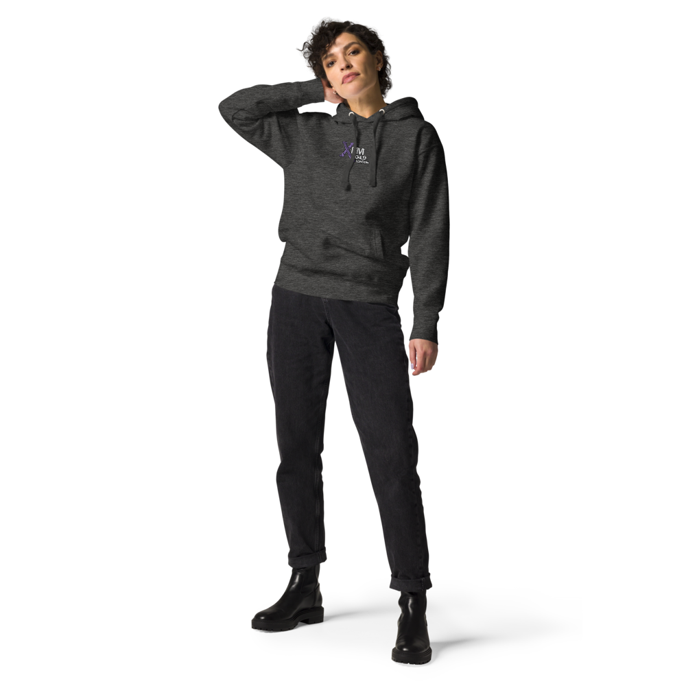 Unisex Embroidered XFM Hoodie (Blue Logo)